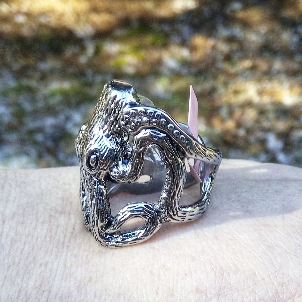 Stainless Steel Octopus Ring - Picture 3 of 3